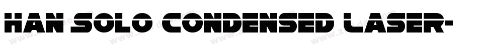 Han Solo Condensed Laser字体转换